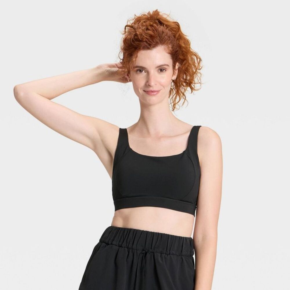 All In Motion - Women's High Support Sports Bra - All In Motion Bl Black